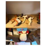 Pair of vintage horse figures