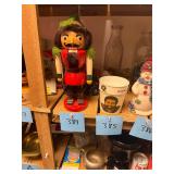 Vintage Large 10 inch Wooden Nutcracker