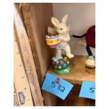 Vintage porcelain Easter bunny angel