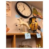 Vintage Wooden Carved Reindeer