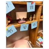 Vintage purple glass business card holder