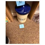 Vintage ceramic flour canister / No C/C