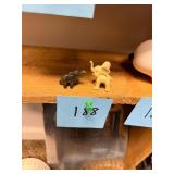 Pair of vintage elephant figurines