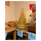 Vintage Lucite lighted Christmas tree