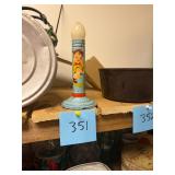 Vintage metal candle