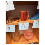 Vintage drip glaze creamer / no C/C