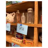 Lot of 3 Antique Mismatched S&P shakers