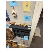 Lot of vintage plaster farm animals