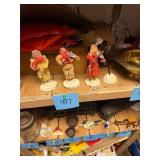 Vintage Paper Mache Christmas Figures