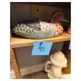 Vintage hand carved, hand painted wooden duck