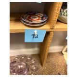 Pair of vintage fine china porcelain plates