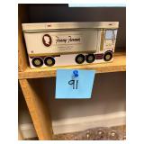 Vintage tin metal truck bank