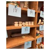 6 antique electric fence porcelain insulators