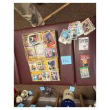 Vintage cigar box of baseball cards