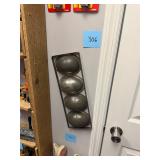 Vintage metal Easter egg candy mold