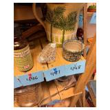 Vintage crystal cut large diamond paperweight