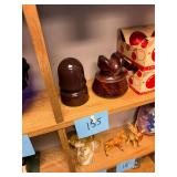 Pair of antique porcelain railroad insulators