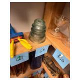 Vintage glass railroad insulator / no C/C