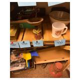 Antique cast iron black Americana soap dish