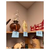 Vintage 24k gold trimmed San Francisco vase