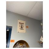 Vintage black Americana flour sack