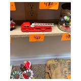 Vintage Wyandotte plastic firetruck