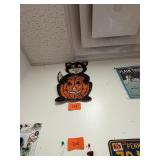 Vintage Halloween popcorn decoration / no damage