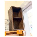 Antique divided wooden box