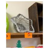 Unique hammered aluminum star bowl