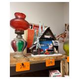 Vintage hand crafted Santa workshop / original box