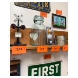 Primitive 1800s fruit canning car / Lightning