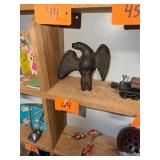 Antique cast iron eagle snow guard