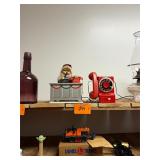 Rare vintage Santa phone with Santa at desk