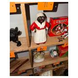Vintage cast iron Aunt Jemima bank / 10 inches