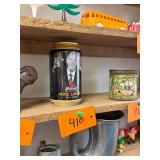 NOS unused Mike Lange Pittsburgh Penguins beer can