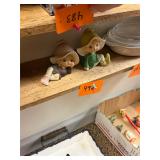 Pair of vintage porcelain elves / No C/C