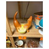 Vintage weiner dog double planter / No C/C
