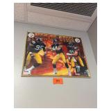 Vintage framed Pittsburgh Steelers picture