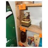 Vintage wooden Santa figurine