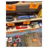 Vintage Mobil oil glass dish /