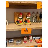 Pair vintage Irish leprechaun bookends