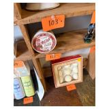 Vintage bear grease can / with partially full can