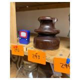 Antique porcelain railroad insulator / no c/c