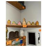 Lot of 7 vintage Christmas houses / plastic