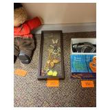 Vintage glass mounted taxidermy butterflies