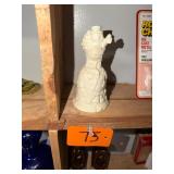 Vintage porcelain snowman bell / no c/c