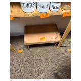 Vintage wood golden rule table / folding