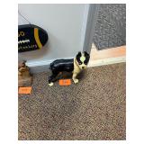 Antique Hubley cast iron 10 inch dog door stop