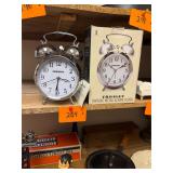 Vintage Crosley metal alarm clock / original box