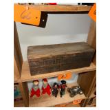 Antique wood kraft pimento cheese box